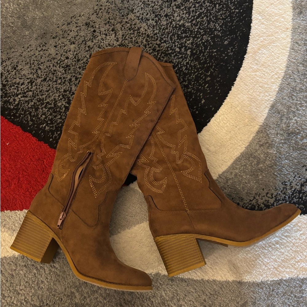 Suede Cowgirl Boots